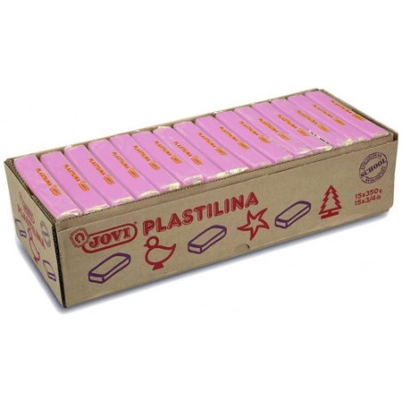 5034-CAJA 15 PASTILLAS PLASTILINA 350 G - LILA JOVI 7214