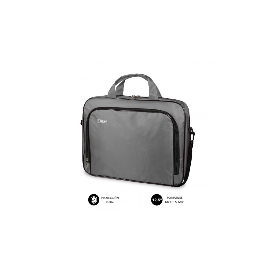 5107-SUBBLIM Maletin Ordenador Oxford Laptop Bag 11-12,5" Grey
