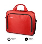 5117-SUBBLIM Maletin Ordenador Oxford Laptop Bag 15,4-16" Red