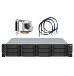 5163-QNAP TL-R1200S-RP caja para disco duro externo Carcasa de disco duro/SSD Negro, Gris 2.5/3.5"