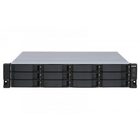 5164-QNAP TL-R1200S-RP caja para disco duro externo Carcasa de disco duro/SSD Negro, Gris 2.5/3.5"