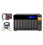 5169-QNAP TL-D800S caja para disco duro externo Carcasa de disco duro/SSD Negro, Gris 2.5/3.5"