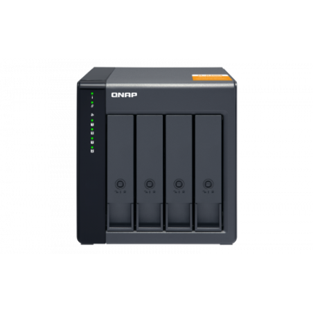 5172-QNAP TL-D400S caja para disco duro externo Carcasa de disco duro/SSD Negro, Gris 2.5/3.5"