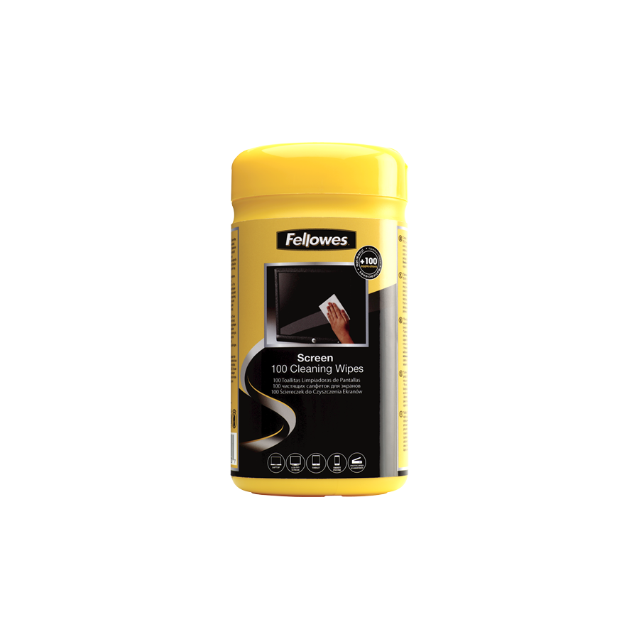 519-Fellowes 9970330 kit de limpieza para computadora Portatil Toallitas para limpieza de equipos