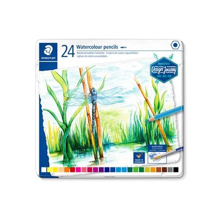 5214-ESTUCHE DE METAL CON 24 LAPICES, COLORES SURTIDOS STAEDTLER 14610C M24