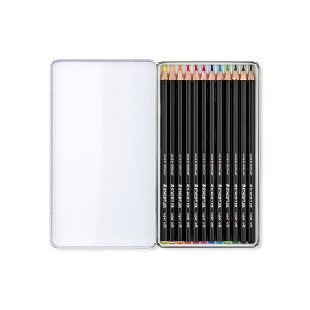 5217-ESTUCHE DE METAL CON 12 LAPICES, COLORES SURTIDOS STAEDTLER 149C M12
