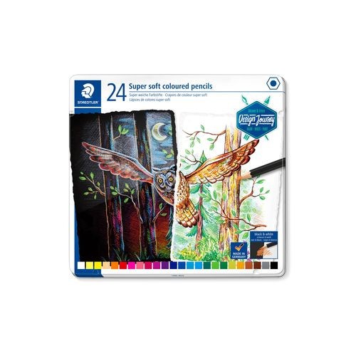 5218-ESTUCHE DE METAL CON 24 LAPICES, COLORES SURTIDOS STAEDTLER 149C M24