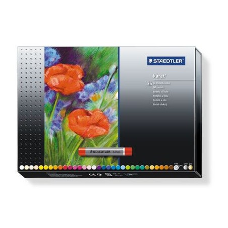 5225-ESTUCHE DE CARTON CON 36 PASTELES, COLORES SURTIDOS STAEDTLER 2420 C36