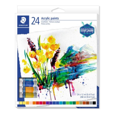 5232-ESTUCHE DE CARTON CON 24 TUBOS DE COLORES SURTIDOS STAEDTLER 8500 C24