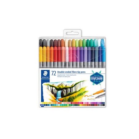 5239-ESTUCHE DE PLASTICO CON 72 ROTULADORES, COLORES SURTIDOS STAEDTLER 3200 TB72