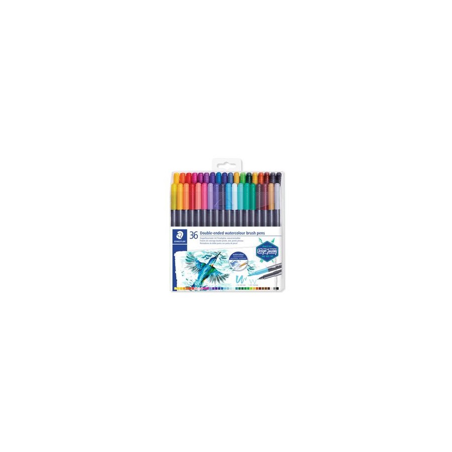5242-ESTUCHE DE PLASTICO CON 36 ROTULADORES, COLORES SURTIDOS STAEDTLER 3001 TB36