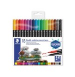5243-ESTUCHE DE PLASTICO CON 18 ROTULADORES, COLORES SURTIDOS STAEDTLER 3187 TB18