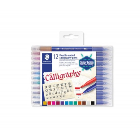 5245-ESTUCHE DE PLASTICO CON 12 ROTULADORES, COLORES SURTIDOS STAEDTLER 3005 TB12
