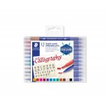 5245-ESTUCHE DE PLASTICO CON 12 ROTULADORES, COLORES SURTIDOS STAEDTLER 3005 TB12