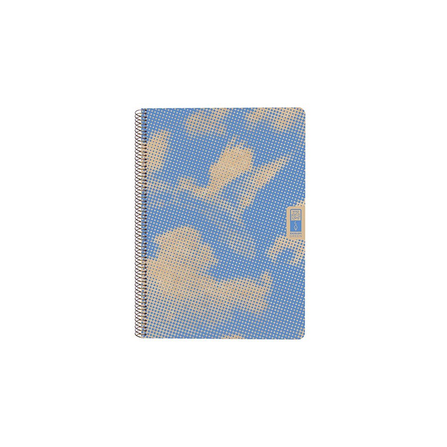 5269-CUADERNO ESPIRAL DIN-A4 RECICLADO FSC 80 HOJAS 80G. CUADRICULA 5X5. 4 ELEMENTS - AIR ESCOLOFI 130100300