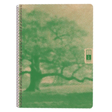5270-CUADERNO ESPIRAL DIN-A4 RECICLADO FSC 80 HOJAS 80G. CUADRICULA 5X5. 4 ELEMENTS - EARTH ESCOLOFI 130100400