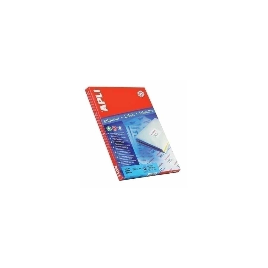 5293-CAJA 100 HOJAS ETIQUETA BLANCA ILC 48.5X25.4 1285 APLI