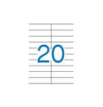 5305-CAJA 100 HOJAS ETIQUETA BLANCA ILC 105X29 1299 APLI