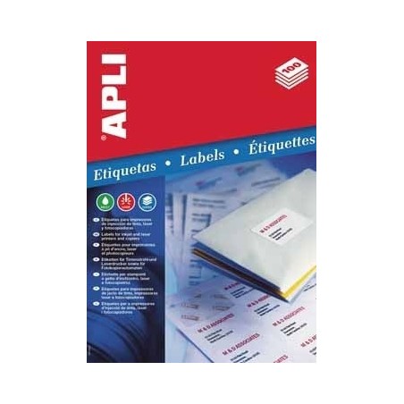 5315-CAJA 100 HOJAS ETIQUETA BLANCA ILC 105X148 1280 APLI