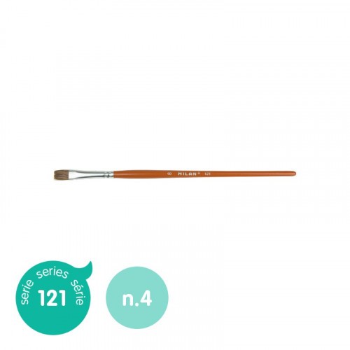 5357-PINCEL ESCOLAR PLANO SERIE 121, No 4 MILAN 412104