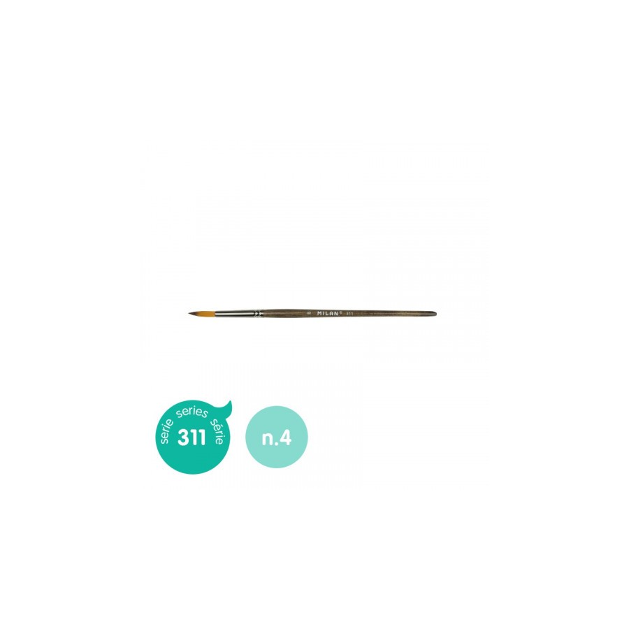 5361-PINCEL SINTETICO REDONDO SERIE 311, No 4 MILAN 80464