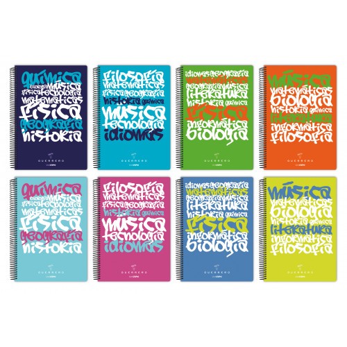 5392-CUADERNO POLIPROPILENO UNICLASIC FOLIO 80 HOJAS 90GR. 1 LINEA COLORES SURTIDOS GUERRERO 88423298