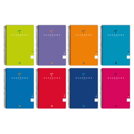 5393-CUADERNO TAPA BLANDA UNICLASIC FOLIO 80 HOJAS 90GR. 4X4 COLORES SURTIDOS GUERRERO 88440199