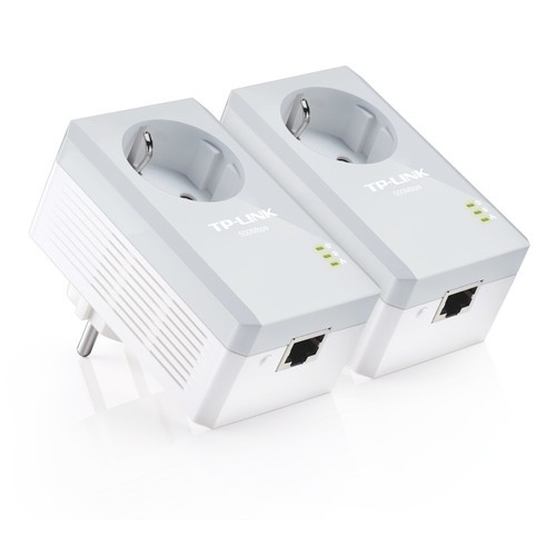 54-KIT INICIAL DE ADAPTADORES POWERLINES TP-LINK CON ENCHUFE INCORPORADO 500Mbps