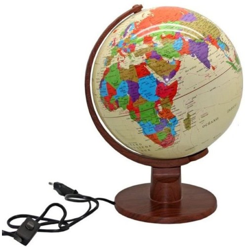 5409-ESFERA TERRESTRE 25 CM MARCO POLO CON LUZ INTERIOR 320074