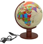 5409-ESFERA TERRESTRE 25 CM MARCO POLO CON LUZ INTERIOR 320074