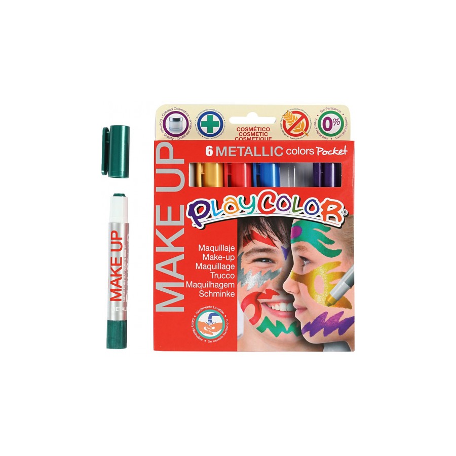 5421-POCKET MAKE UP METALLIC 6 COLORES SURTIDOS PLAYCOLOR 01011