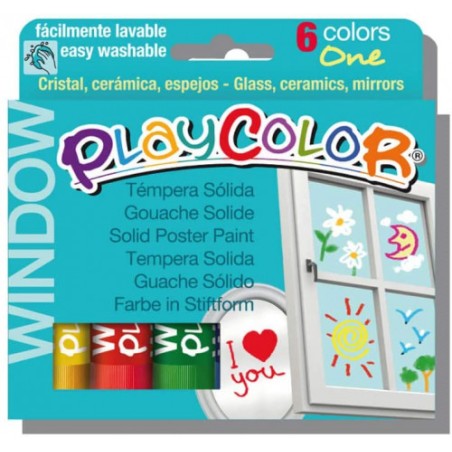 5423-ESTUCHE WINDOW ONE 6 COLORES SURTIDOS PLAYCOLOR 02001