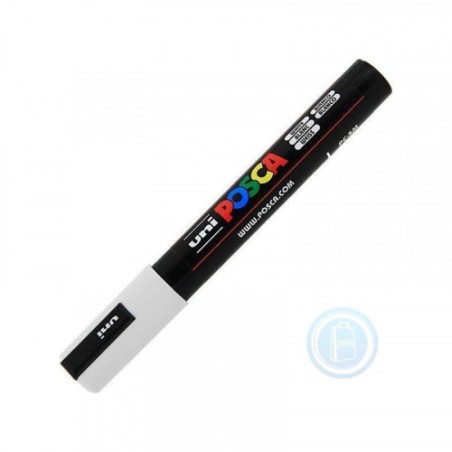 543-MARCADOR PC-5M POSCA 1.8-2.5MM BLANCO UNI-BALL 286518000