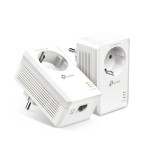 5487-TP-LINK AV1000 PASSTHROUGH POWERLINE KIT,  BROADCOM, 1 GIGABIT PORT, 1000MBPS POWERLINE, HOMEPLUG AV2, NEW PLC UTIL