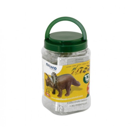 5514-JUEGO DINOSAURIOS 12 FIGURAS MINILAND 25610