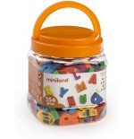 5587-JUEGO LETRAS MAYUSCULAS MAGNETICAS BOTE DE 154 PIEZAS MINILAND 97911