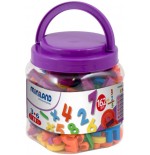5589-JUEGO LETRAS NUMEROS MAGNETICOS BOTE DE 162 PIEZAS MINILAND 97915