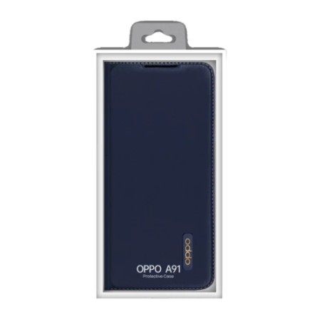 5612-OPPO PROTECTOR PU CASE BLUE A91