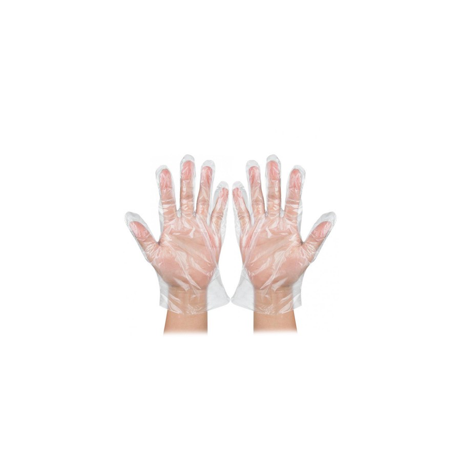 5614-BOLSA DE 100 GUANTES HIGIENICOS DESECHABLES TRANSPARENTES TALLA UNICA ED0024CT3