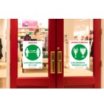 5628-SENALES ADHESIVOS PREIMPRESO  "ENTRADA PERMITIDA" SOBRE DE 2 HOJAS EN A4 AVERY AV_KITCOVID6_ES