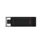 5661-Kingston Technology DataTraveler 70 unidad flash USB 128 GB USB Tipo C 3.2 Gen 1 (3.1 Gen 1) Negro