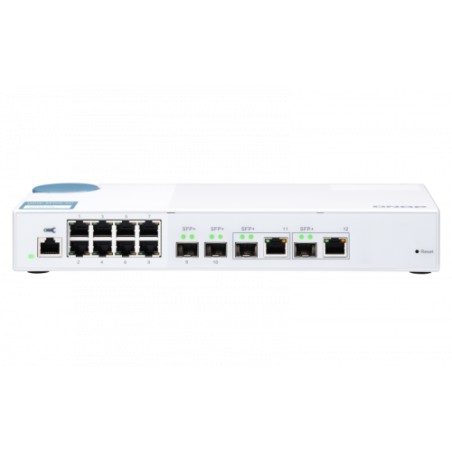 5676-QNAP QSW-M408-2C switch Gestionado L2 10G Ethernet (100/1000/10000) Blanco