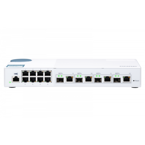 5678-QNAP QSW-M408-4C switch Gestionado L2 Gigabit Ethernet (10/100/1000) Blanco