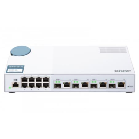 5679-QNAP QSW-M408-4C switch Gestionado L2 Gigabit Ethernet (10/100/1000) Blanco