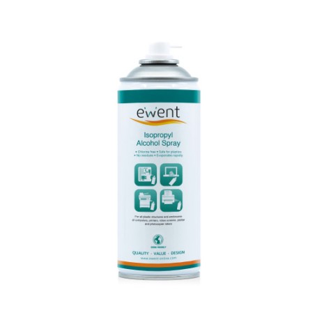 5680-Ewent EW5611 kit de limpieza para computadora Espray para limpieza de equipos Universal 400 ml
