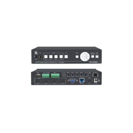 5682-KRAMER VP-440X 18G 4K PRESENTATION SWITCHER/SCALER WITH HDBASET & HDMI SIMULTANEOUS OUTPUTS