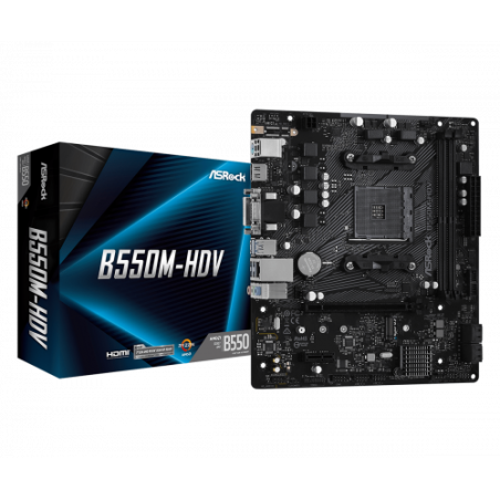 5689-Asrock B550M-HDV AMD B550 Zocalo AM4 micro ATX