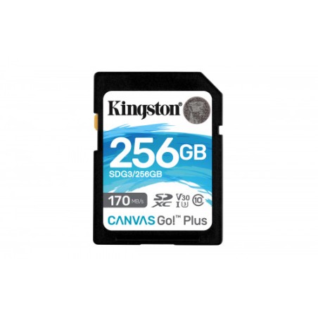 5695-Kingston Technology Canvas Go! Plus memoria flash 256 GB SD Clase 10 UHS-I