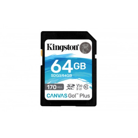 5699-Kingston Technology Canvas Go! Plus memoria flash 64 GB SD UHS-I Clase 10