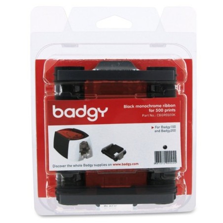 5764-CONSUMIBLE MONOCROMO NEGRO PARA 500 IMPRESIONES BADGY CBGR0500K